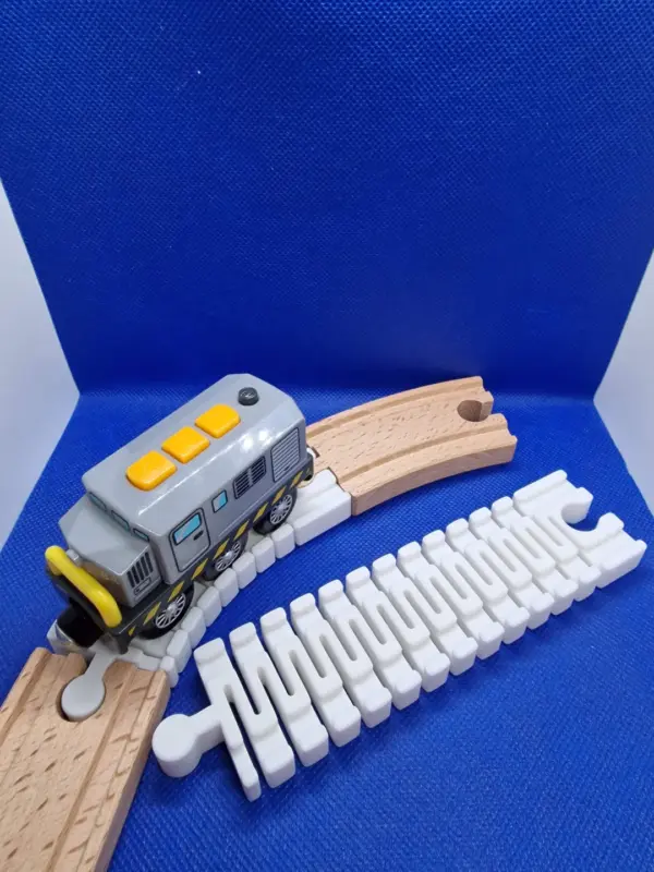 Flexibla tågspår till Brio/IKEA tåg (3-pack)